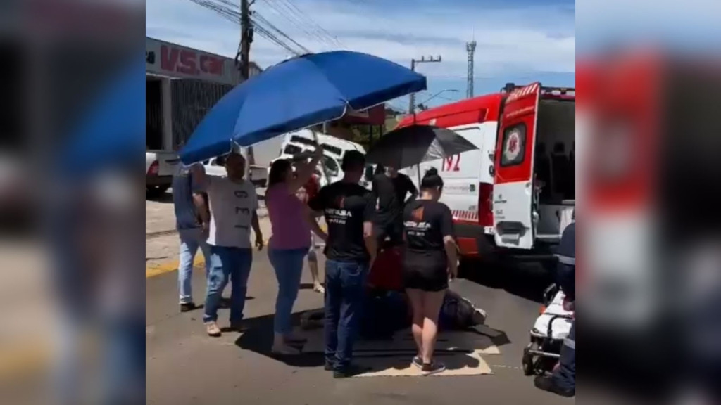 Repórter flagra cena belíssima de empatia e solidariedade em SC