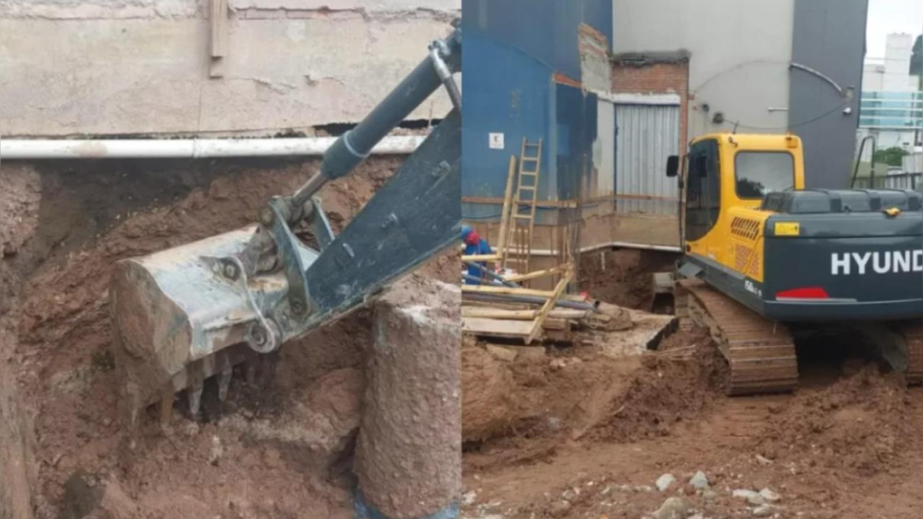 Trabalhador é soterrado em obra após desmoronamento de terra