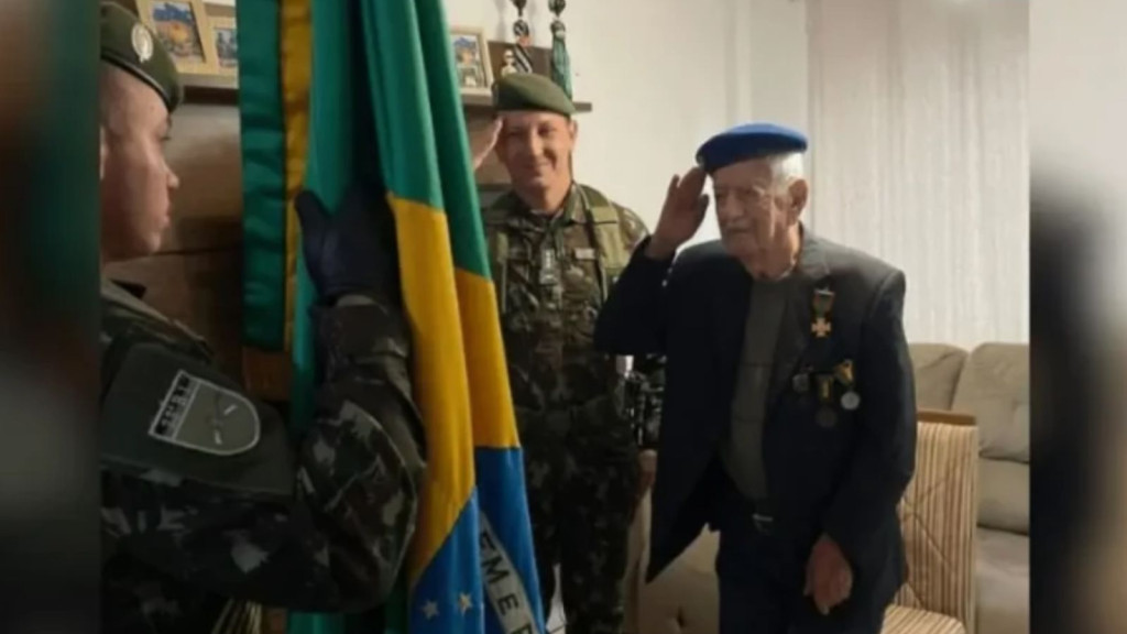 Herói da 2ª Guerra Mundial morre aos 103 anos em Santa Catarina