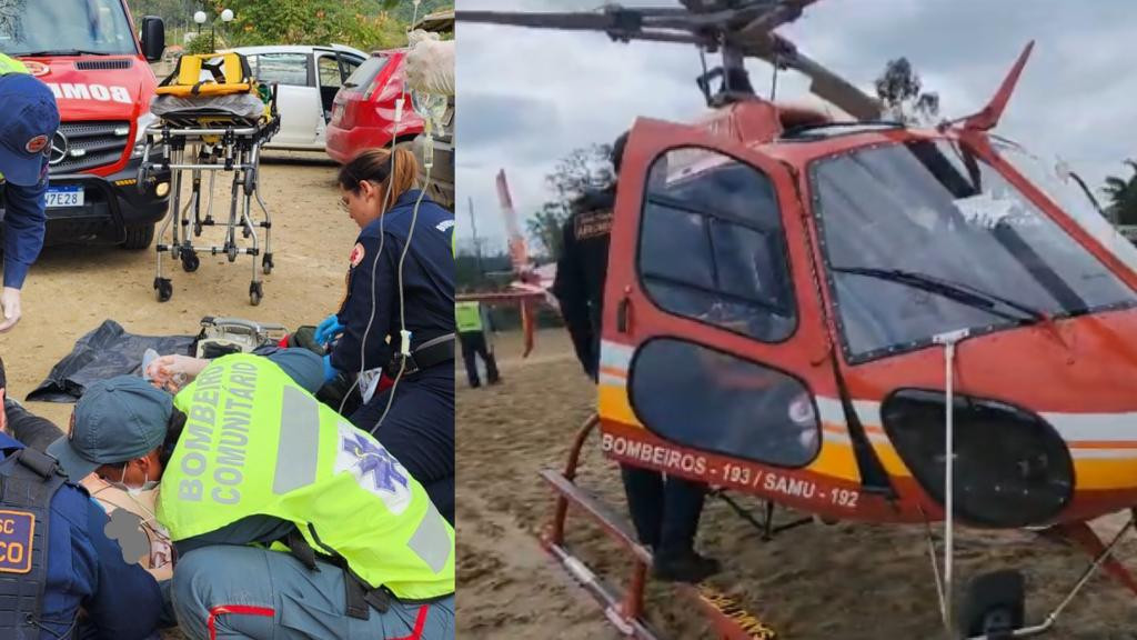 Menina de 11 anos fica gravemente ferida após cair de cavalo, em Camboriú