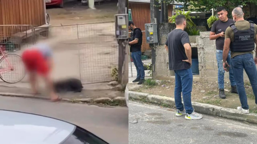 Homem é liberado e fica com o cachorro que foi flagrado agredindo, em Camboriú