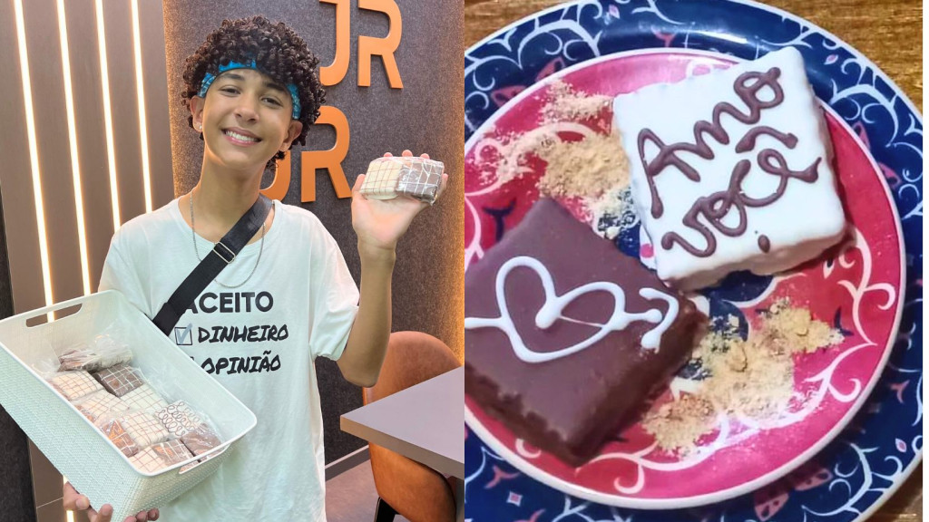 Menino de Tijucas vende doces com receita secreta: "alfajores do amor"