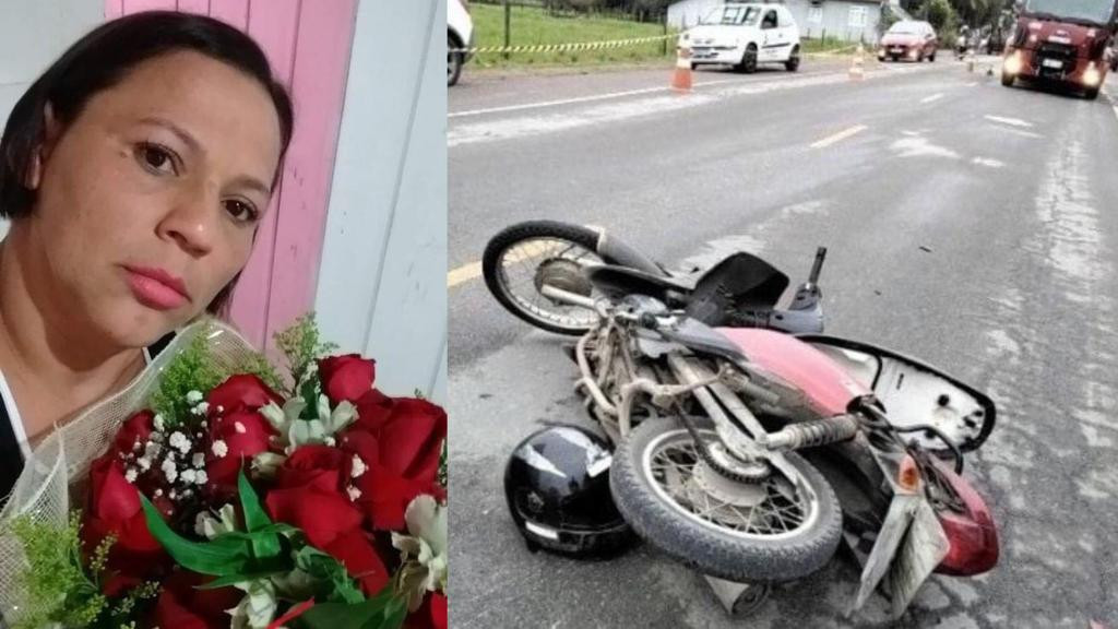 Funcionária de hospital morre após colidir moto com caminhão