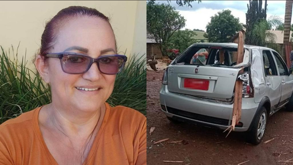 Mulher morre ao ser atingida por galpão que desabou em táxi durante tempestade