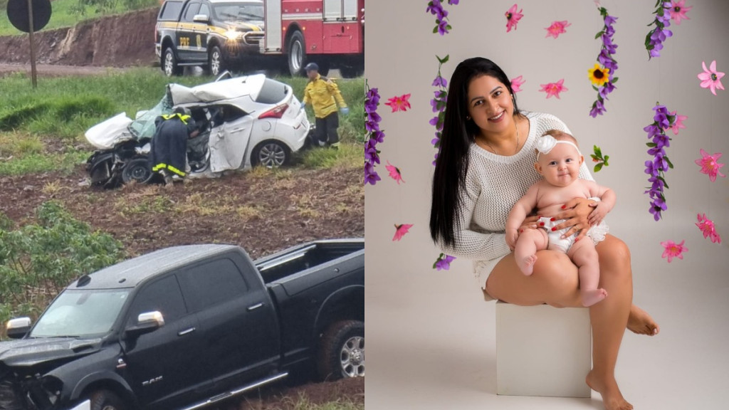 Identificadas mãe e bebê de 11 meses vítimas de acidente entre dois veículos na BR-282