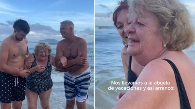 “Crise de riso”: Vovó argentina viraliza ao provar caipirinha em praia de Santa Catarina