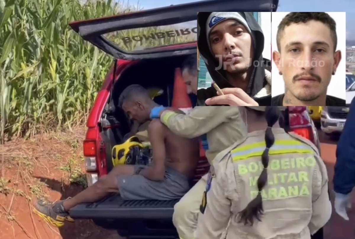 Abordagem que prendeu os suspeitos em Cascavel, no Paraná