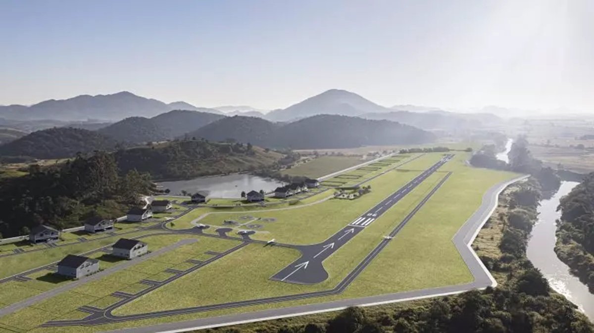 Projeto do Aeroporto Campo Comandantes, em Itajaí: R$ 400 milhões e 700 empregos