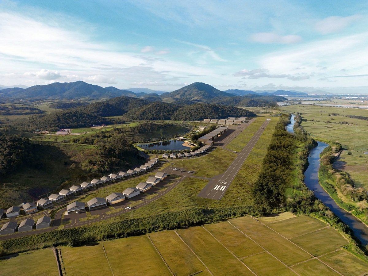 Projeto do Aeroporto Aruna Campo Comandantes, em Itajaí