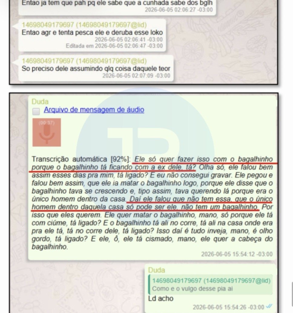 Conversa em que o grupo discute a aproximação com a vítima