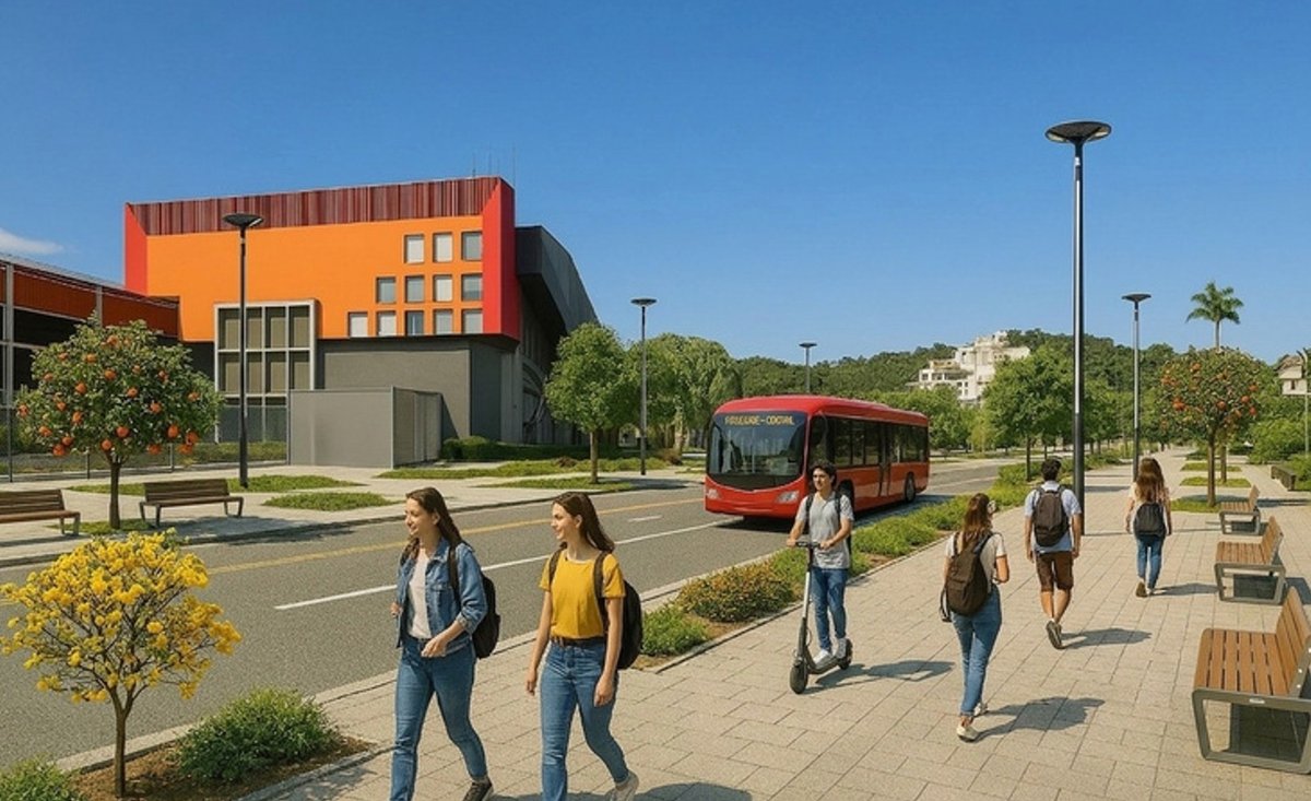 Projeção do Distrito de Inovação de Blumenau