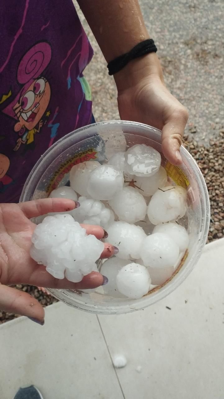 Granizo de grande tamanho atinge Guabiruba e região de Brusque