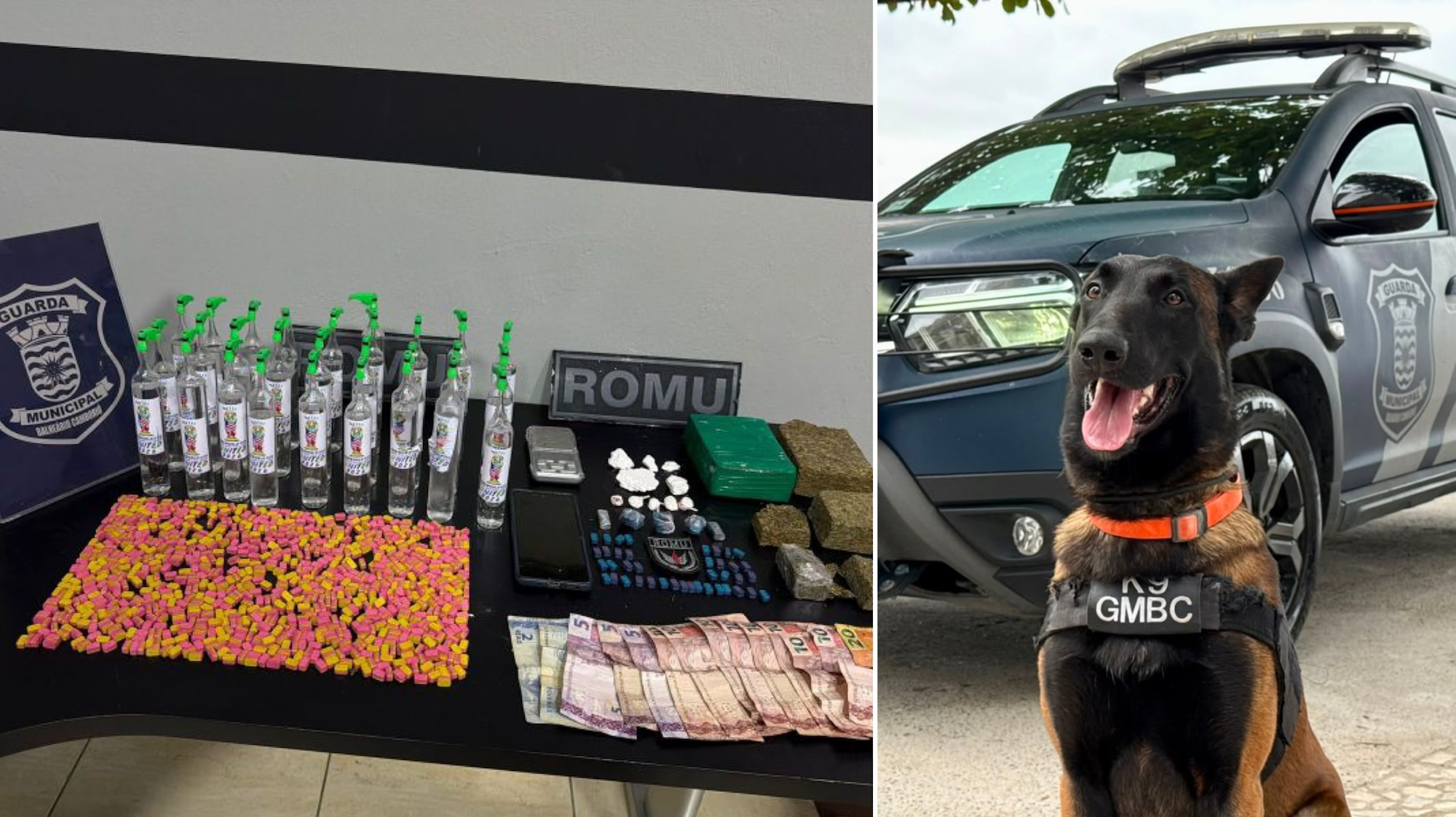 Guarda Municipal apreendeu 6,7 kg de drogas no primeiro semestre em Balneário Camboriú