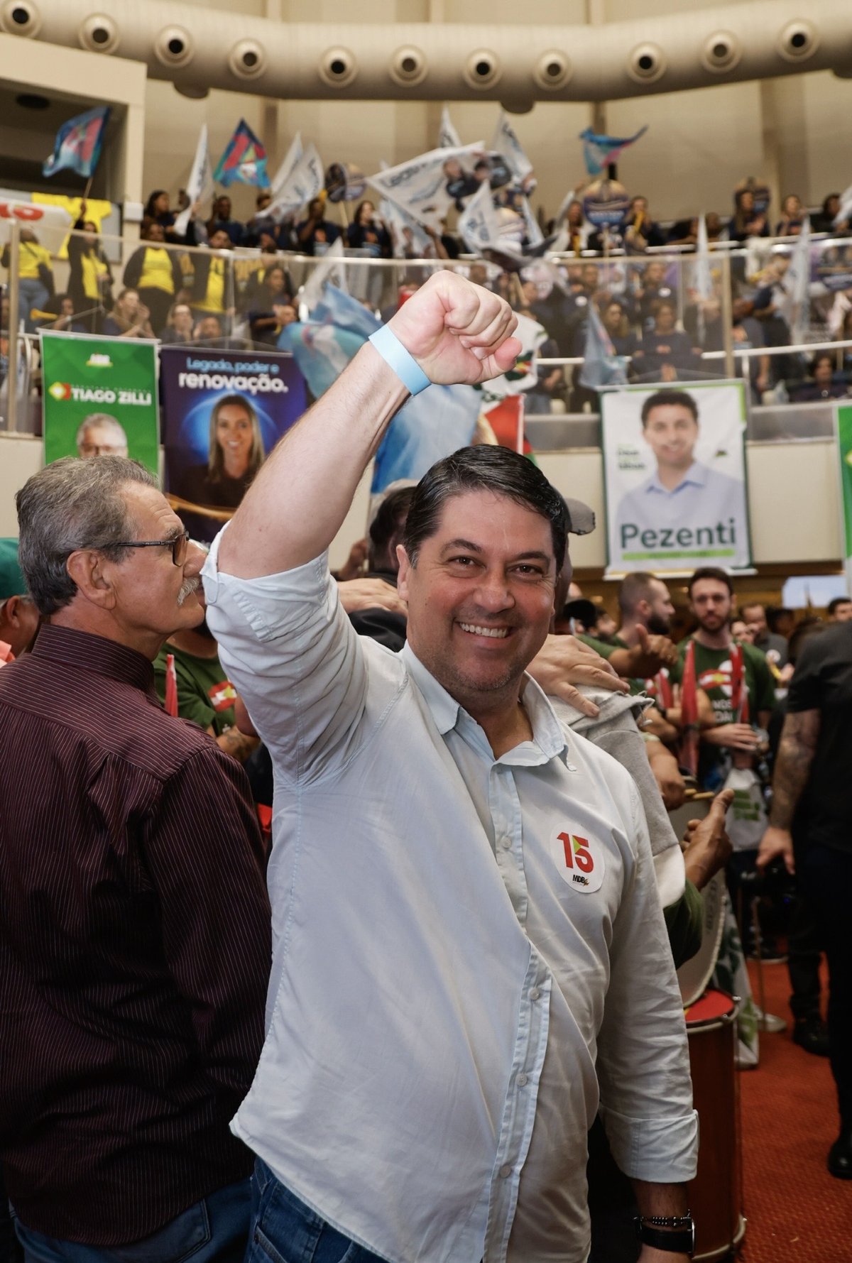 Emerson Stein durante a convenção estadual do MDB