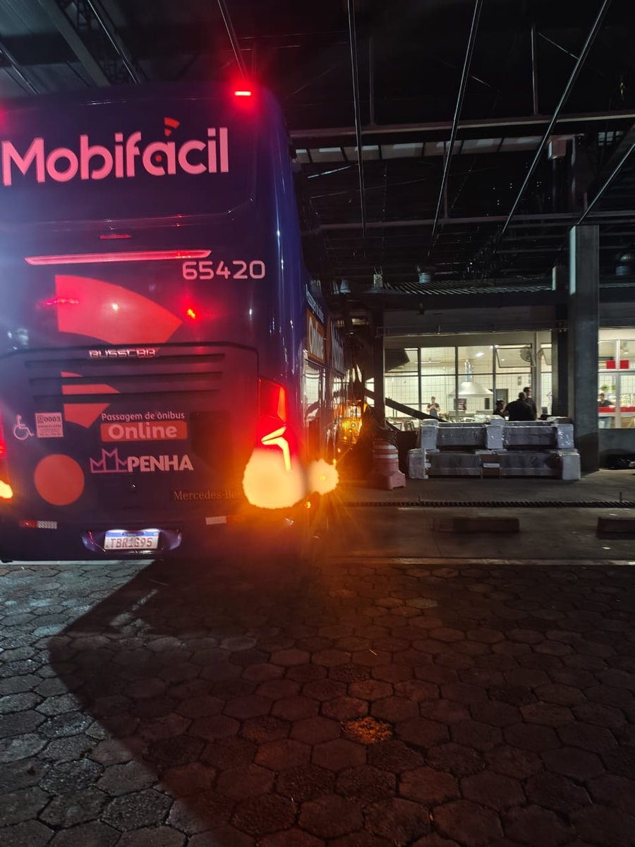 O ônibus de turismo permaneceu no local após o acidente