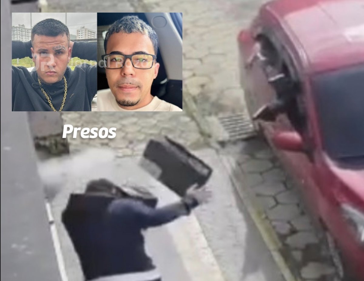 Fotos dos dois suspeitos presos na Operação Alba Rubra, em Itapema