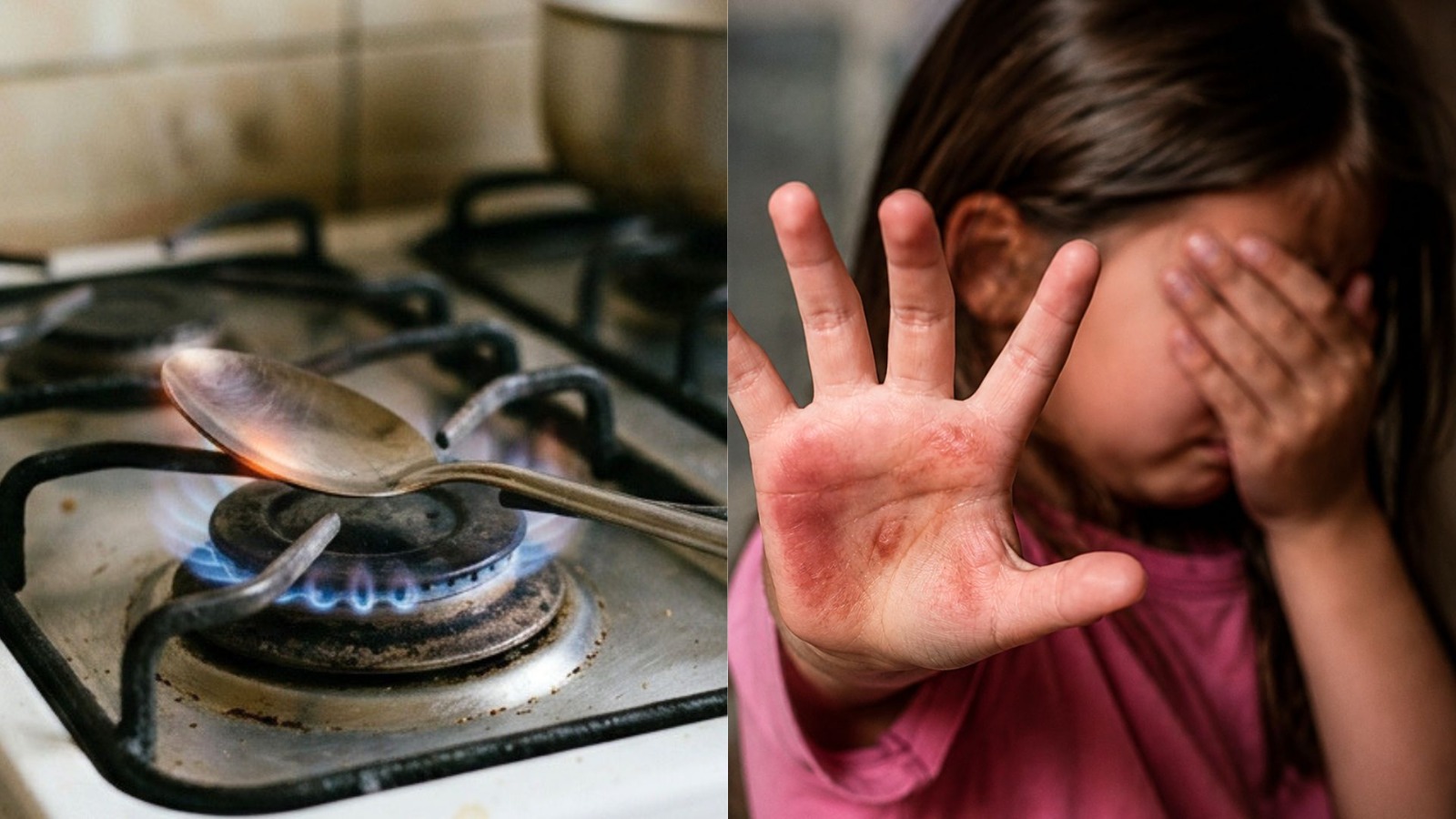 “Mãe” queima mão e rosto da filha de 9 anos por comer “doce sem pedir” em SC e ameaça que, se contar, “iria ser pior” - QTU Questões do Universo