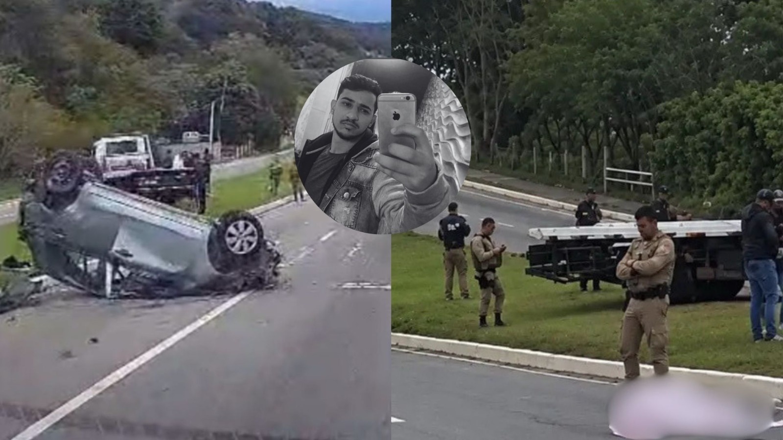 “Nosso amigo se foi”: jovem morre ejetado após carro “saltar” em SC e família mobiliza vaquinha para levar corpo a SP