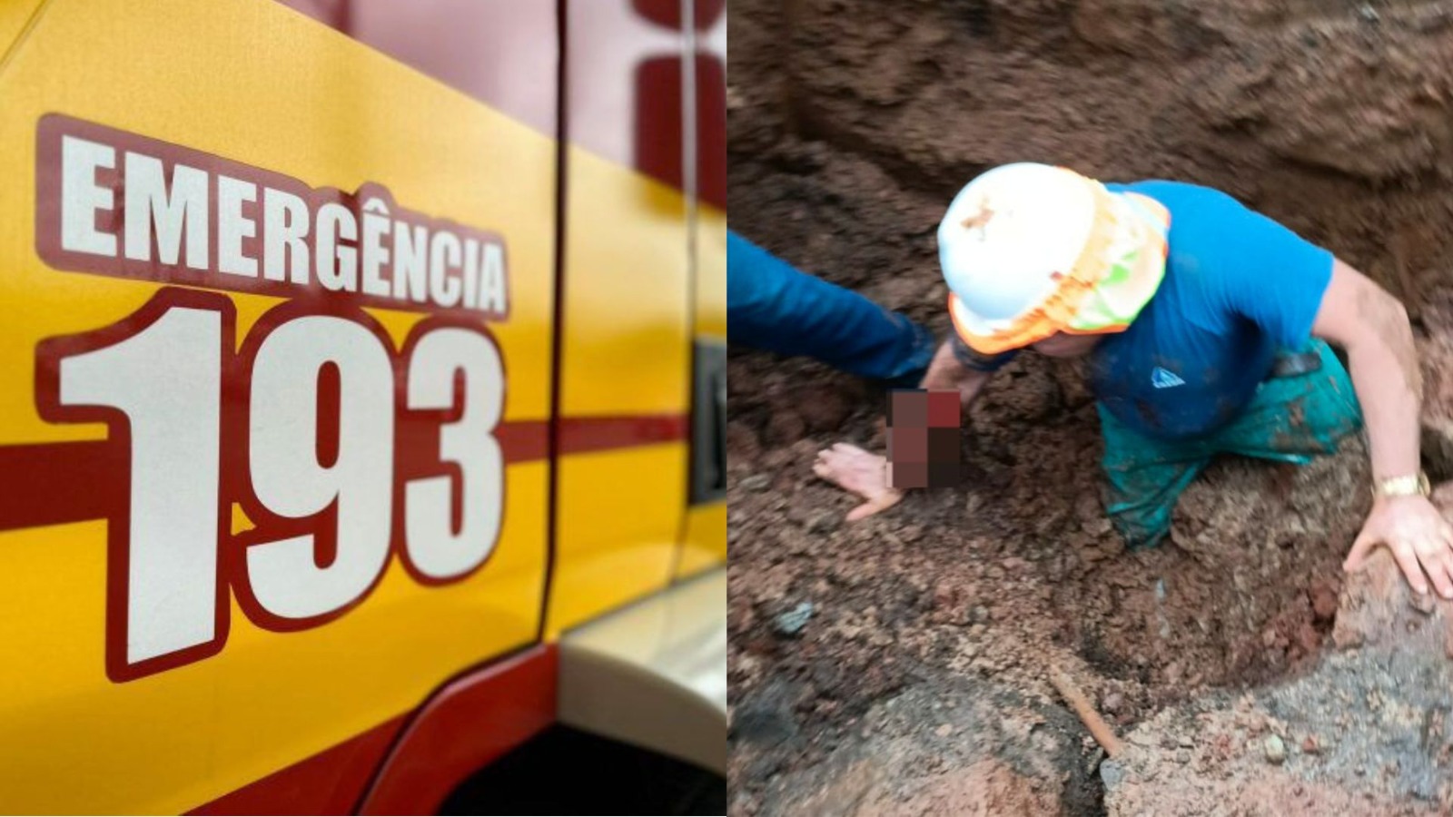 Funcionário da Casan tem pernas soterradas após deslizamento em vala de obra em SC