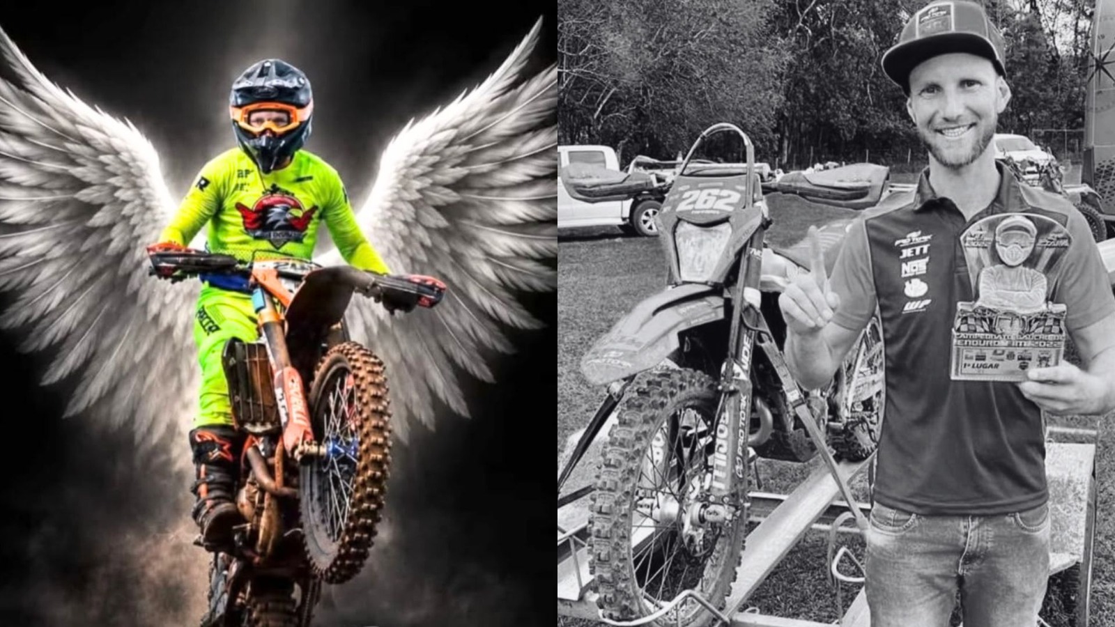 “Hoje o ronco de sua moto se cala”: piloto de Enduro morre após tórax ser perfurado em serraria de SC