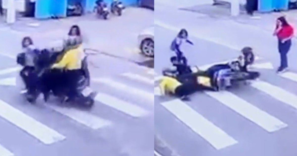Motociclista sem CNH atropela adolescente em frente a colégio em Brusque