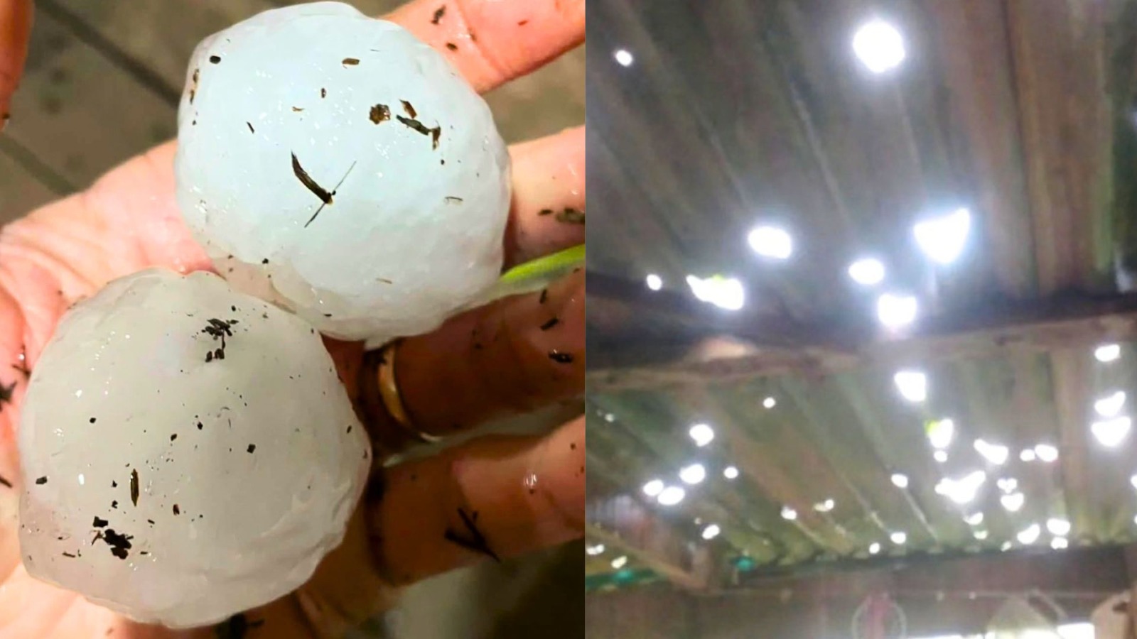 Granizo do tamanho de “ovos” e vendaval destroem telhados e deixam caos em SC; 3 cidades decretam emergência