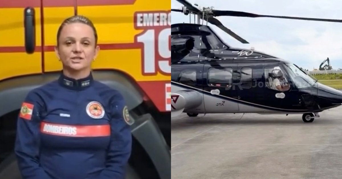 Águia encerra buscas por falta de visibilidade e bombeiros seguem por terra atrás de helicóptero Bell 430