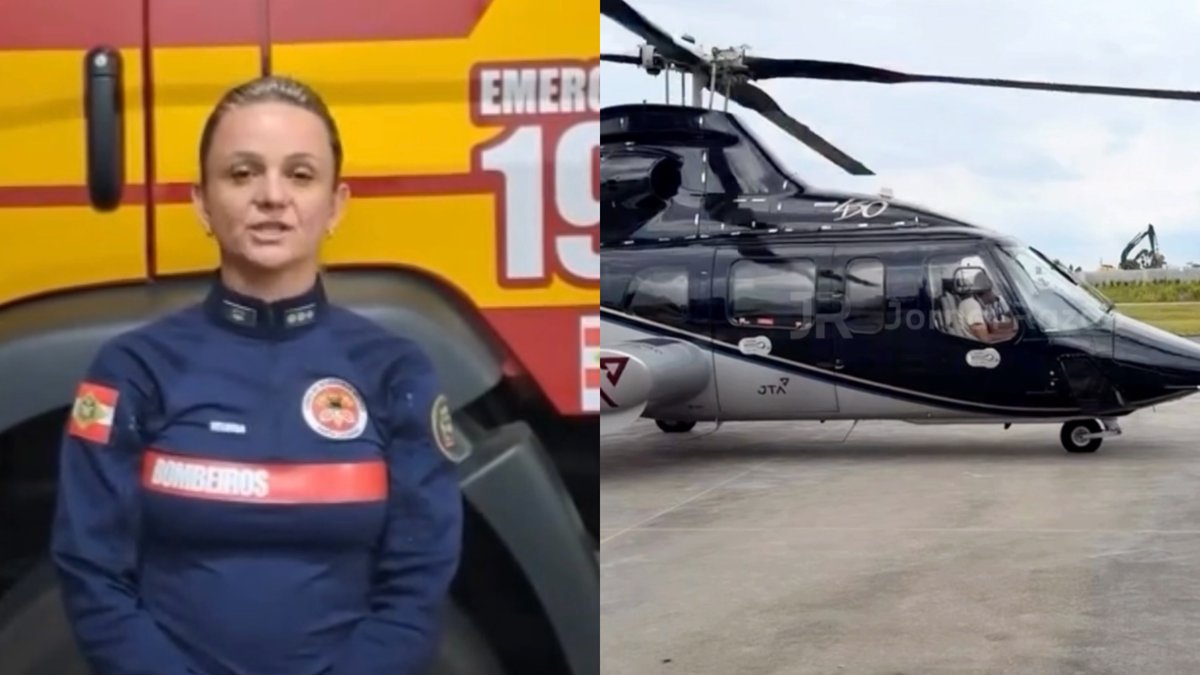 Águia encerra buscas por falta de visibilidade e bombeiros seguem por terra atrás de helicóptero Bell 430