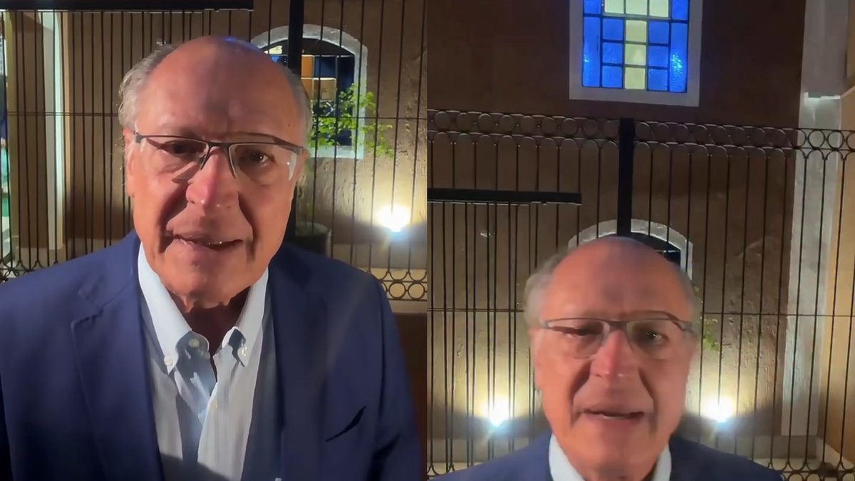 Alckmin grava vídeo em frente à igreja e defende a padroeira de uma ameaça que a fake news inventou