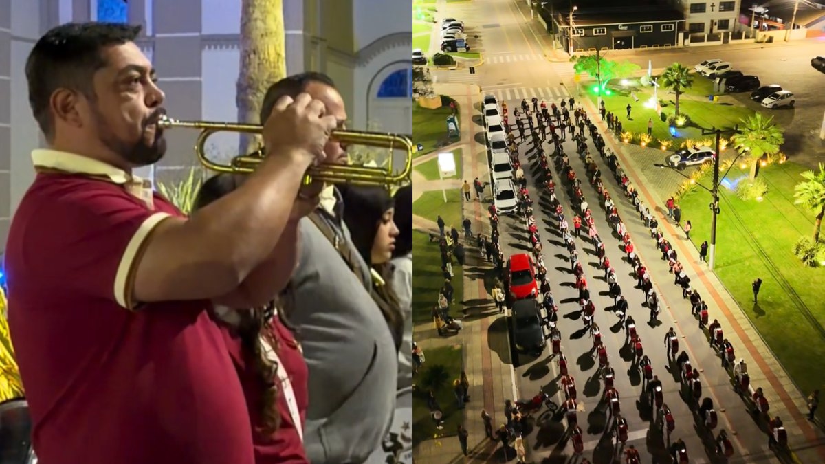 Alvorada em Tijucas: maior fanfarra de Santa Catarina dá início ao 7 de Setembro - Foto