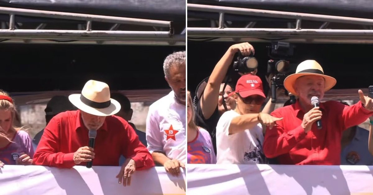 Apoiador desmaia em comício, e Lula não perdoa: “vai ficar novinho e vai tá preparado pra votar no 13”