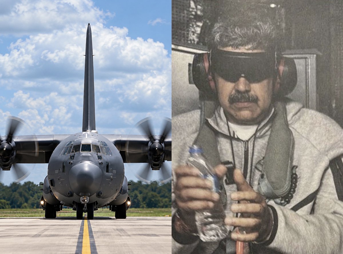 Avião americano que prendeu o ditador Nicolás Maduro pousa em base aérea brasileira para “exercícios”