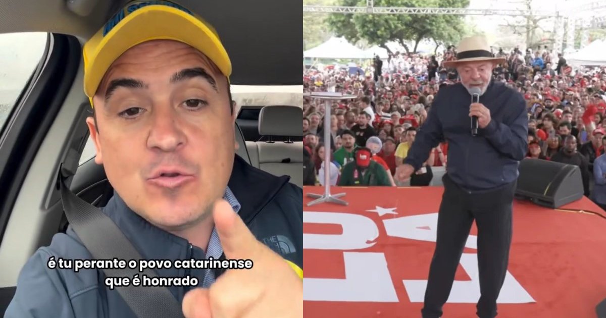 Deputado catarinense manda Lula “lavar a boca com sabão” após declaração em Florianópolis