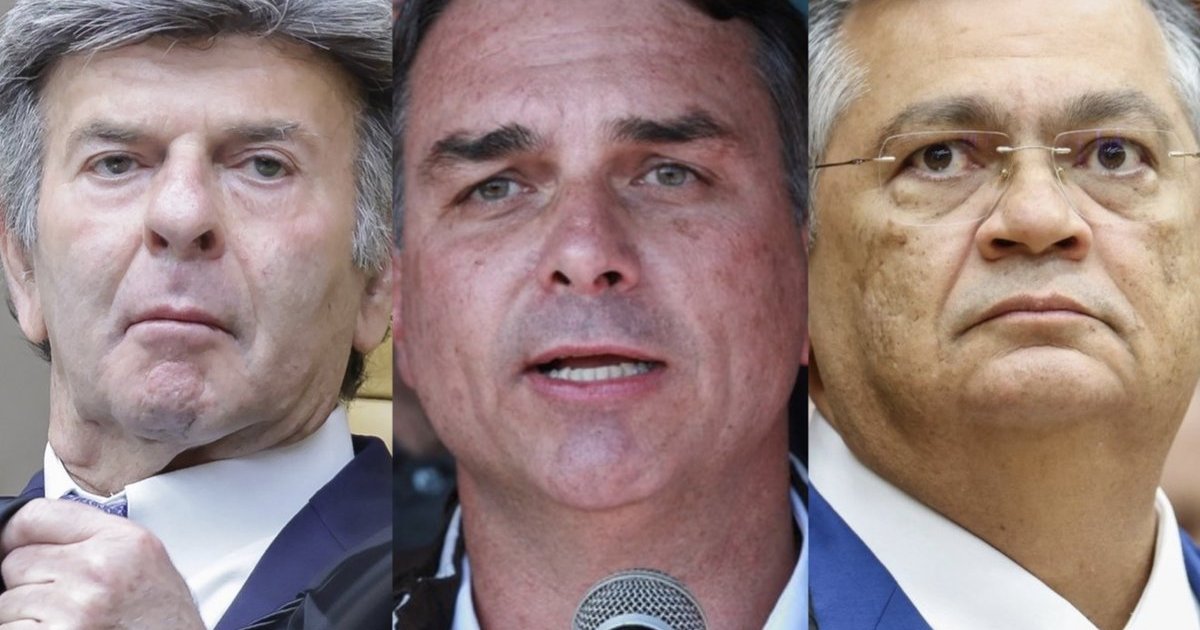 Luiz Fux, Flávio Bolsonaro e Flávio Dino