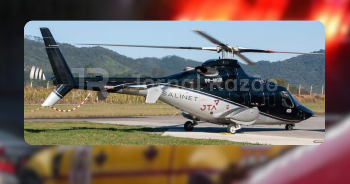 URGENTE: Helicóptero de construtora do Ecossistema Neymar Jr. desaparece na Serra de SC em dia de temporal