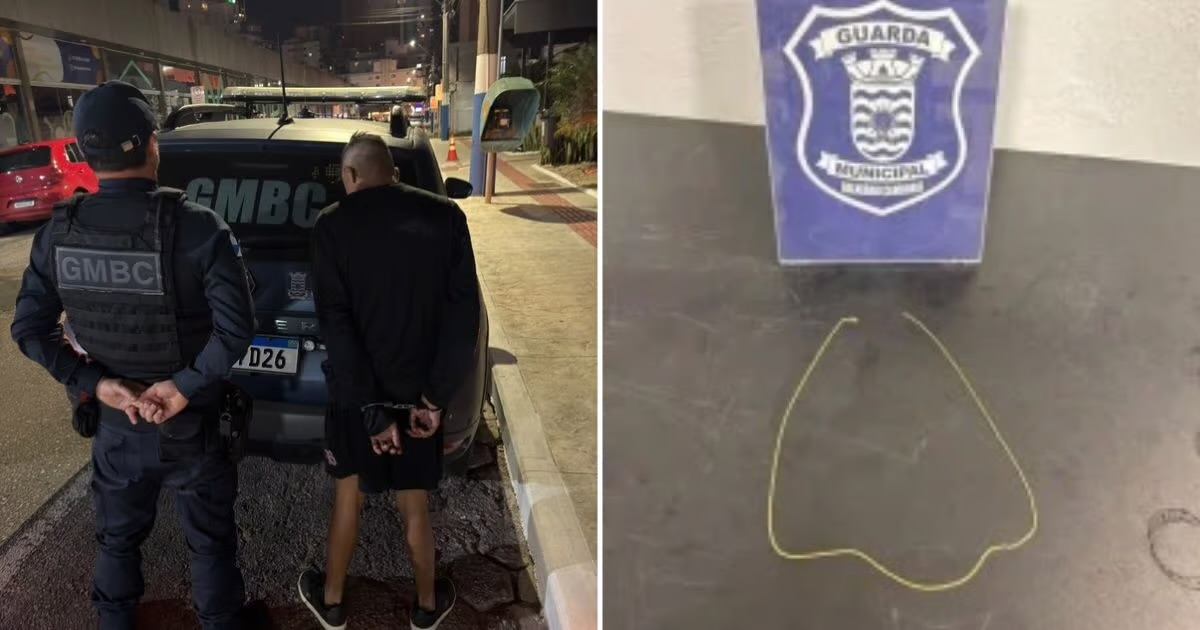 Filho contém suspeito após mãe de 81 anos ser agredida e roubada em Balneário Camboriú