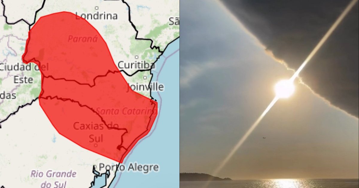 URGENTE: INMET emite alerta máximo de “grande perigo” para todas as regiões de Santa Catarina