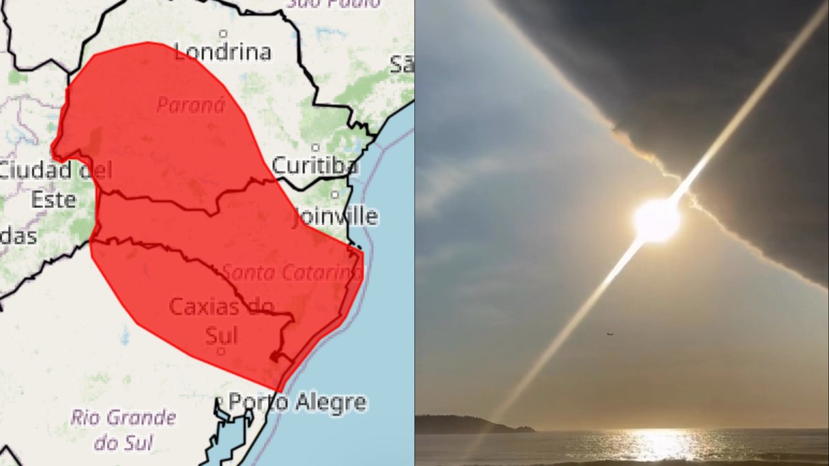 URGENTE: INMET emite alerta máximo de “grande perigo” para todas as regiões de Santa Catarina
