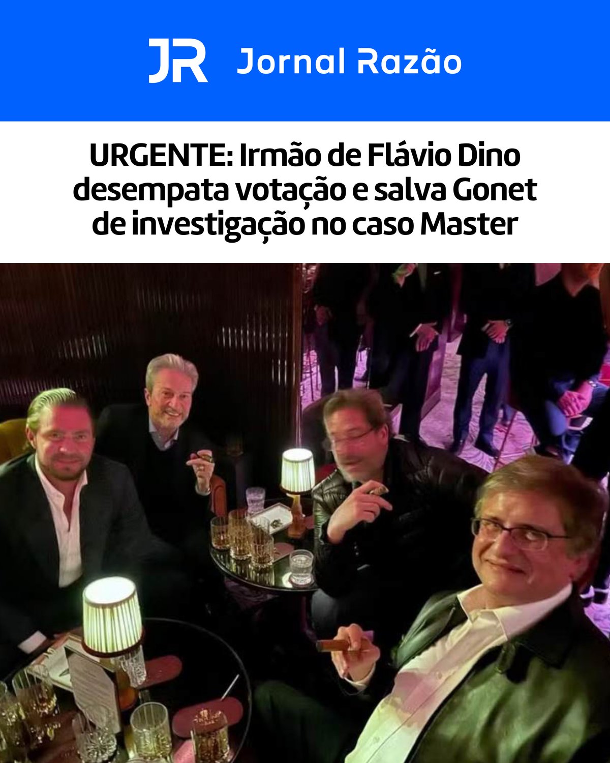 Paulo Gonet em degustação de charutos em Londres
