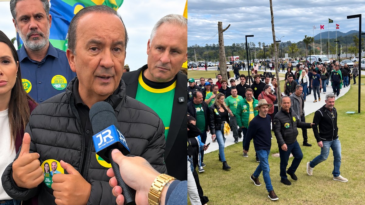 “Preocupado em projetar SC pra daqui 30 anos”: com 58% nas pesquisas, Jorginho Mello visita Tijucas