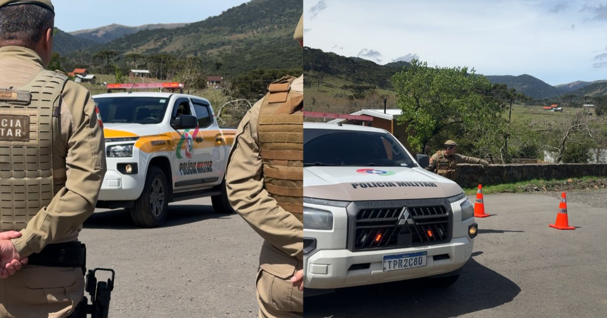 AGORA: Jornal Razão chega à barreira que isola a área onde caiu o helicóptero em Santa Catarina