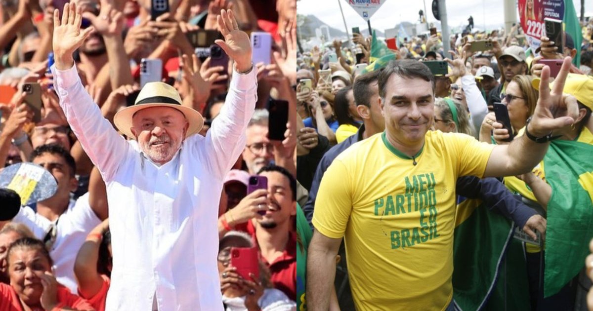 Lula e Flávio Bolsonaro fazem campanha em Santa Catarina neste sábado, a 15 dias do primeiro turno
