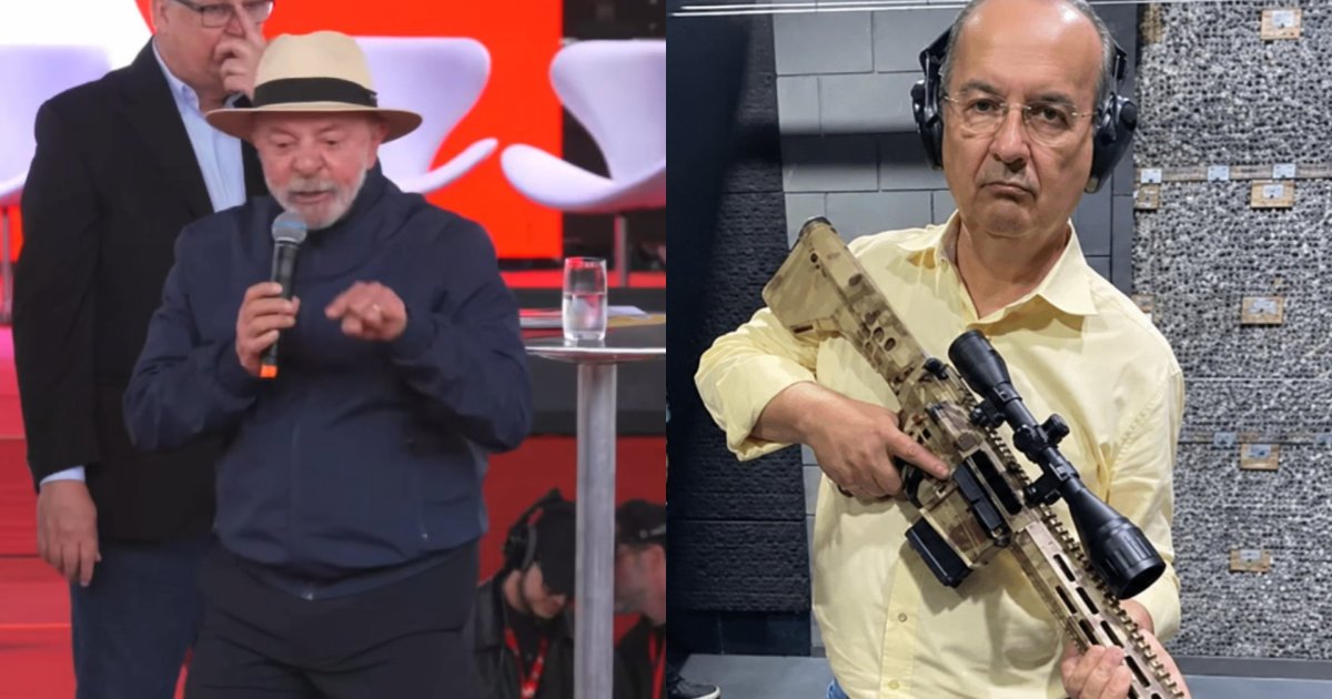 Lula provoca Jorginho por foto com metralhadora e diz: “Não era mais fácil ter aparecido com um livro?”