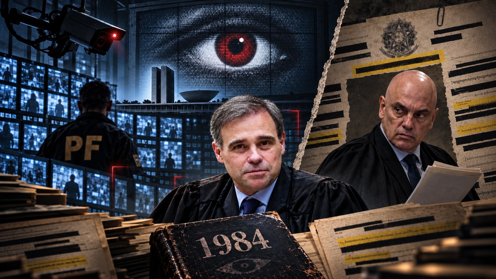 Mendonça cita “1984” de Orwell ao afastar diretor-geral da PF e diz que foi monitorado por 30 dias