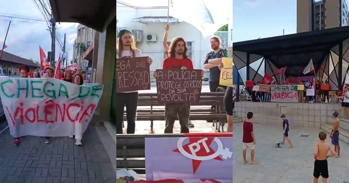 “Desmilitarização das polícias”: após caso com candidata do PT, militantes vão às ruas contra atuação da PMSC