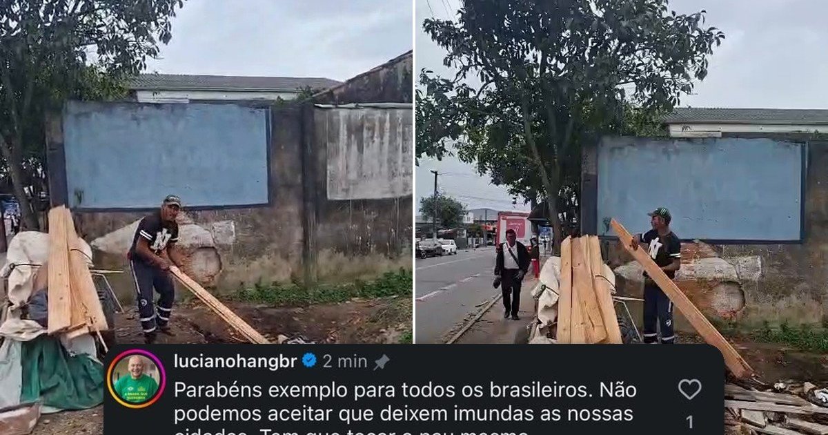 Luciano Hang elogia morador que fez carroceiro recolher entulho em Navegantes: “tem que tocar o pau mesmo”