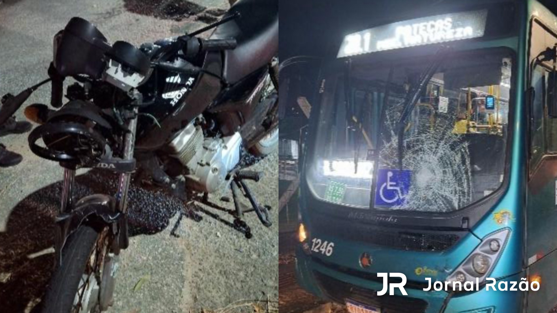 Motociclista de 73 anos morre após bater de frente em ônibus em São José, na Grande Florianópolis
