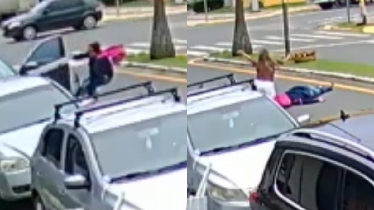 Motorista diz que ciclista “caiu sozinha”, mas câmera mostra porta de Jeep aberta na frente dela em SC