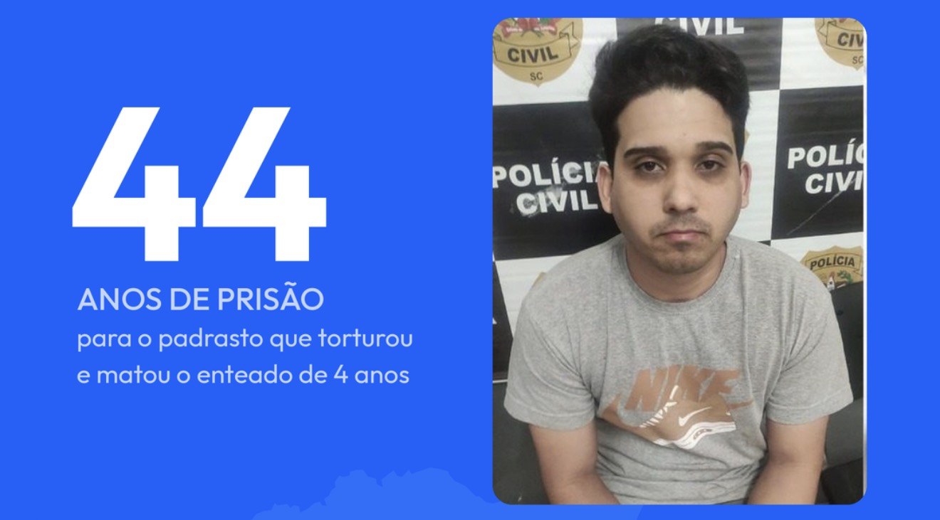 “Disse que a criança atrapalhava o namoro”: padrasto pega 44 anos por matar enteado em Florianópolis
