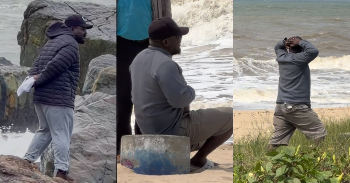 Sem tirar o olho do mar, pai espera notícia do filho de 10 anos no terceiro dia de buscas em SC